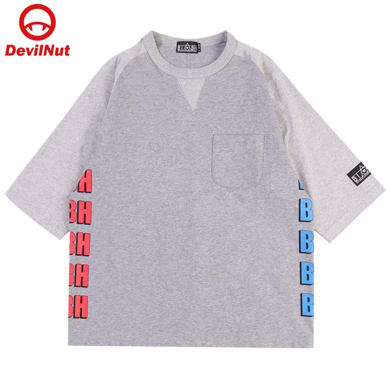 DEVILnut潮牌男式经典棒球插肩