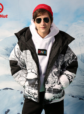 DEVIL NUT潮牌 DNS 恶魔无性别保暖撞色保暖面包羽绒服 ATY