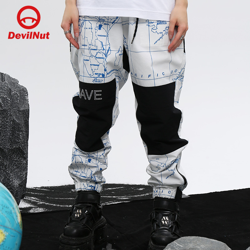 潮牌休闲裤DEVILNUT卫裤