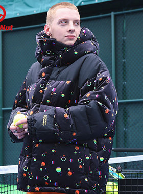 DEVIL NUT潮牌恶魔21秋冬无性别情侣保暖面包羽绒服 体育系列 ATO