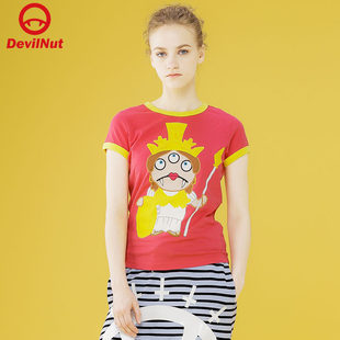 三只眼 女式 短袖 DEVIL 恶魔 T恤 SFO NUT潮牌