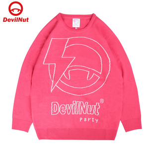 NUT潮牌恶魔 PARTY 女式 套头毛衫 ASV 长袖 DEVIL