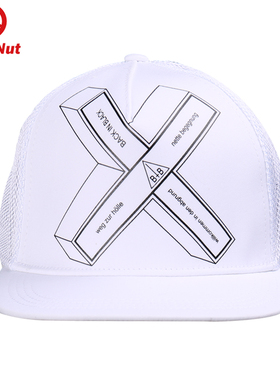 DEVIL NUT潮牌恶魔 男士 白色货车帽 鸭舌帽帽子 BIB SSX