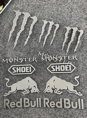 适用红牛Redbull车贴头盔贴纸