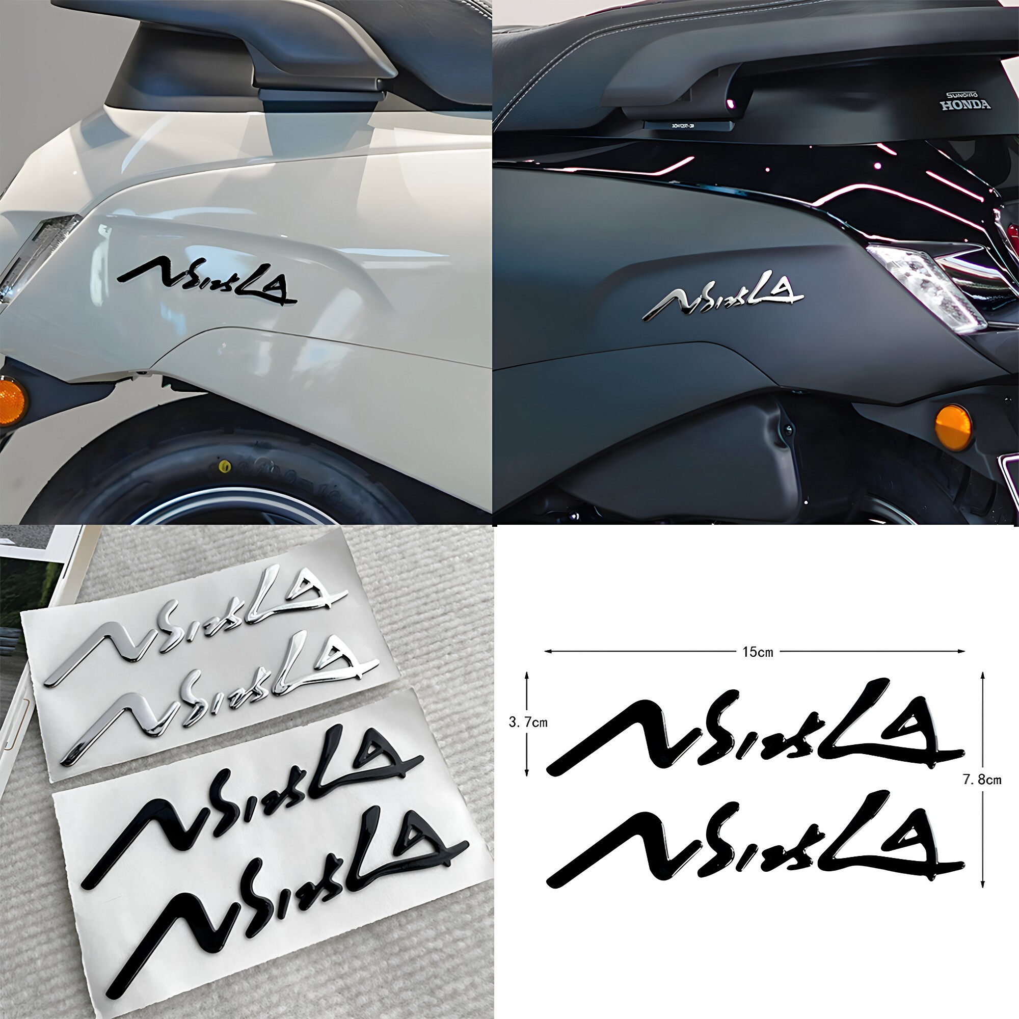 适用新大洲本田NS125LA贴纸立体摩托车踏板车改装件装饰防水25款