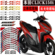 CLICK 150i 可丽克踏板车3D软胶贴改装 适用于本田 件装 饰轮毂贴纸
