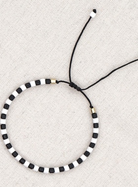 小众设计轻奢ins风欧美ra同款合金烤漆搪瓷可以调节手腕大小手链