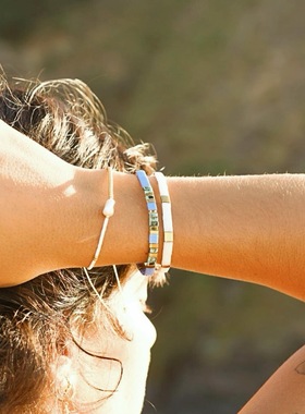 mlgm小众设计个性tila串珠手链女轻奢精致叠戴百搭手串欧美风饰品