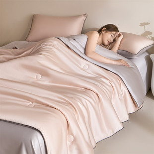 2026新款 克洛伊 混纺天丝麻绳双拼夏被