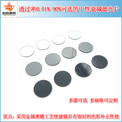 t0.01-95%中性衰减片中性灰镜子