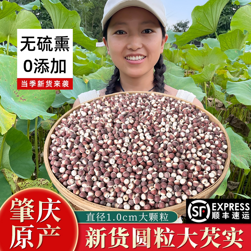 肇庆芡实500g250g圆粒鸡头米天然无流干货芡实米煮粥煲汤顺丰包邮