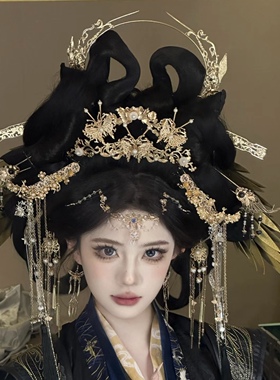 汉服发饰发冠合金古风头饰唐风