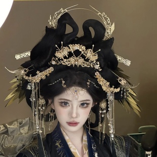 汉服发饰女全套发簪发髻古风头饰唐风流苏步摇簪子发冠明制配饰