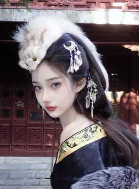 狐狸发饰发箍合金古风头饰汉服