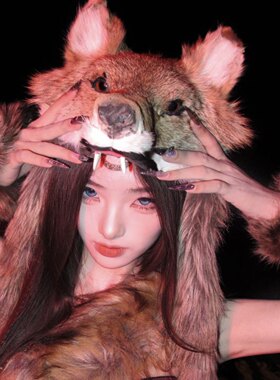 狼族少女部落公主头饰汉服配饰