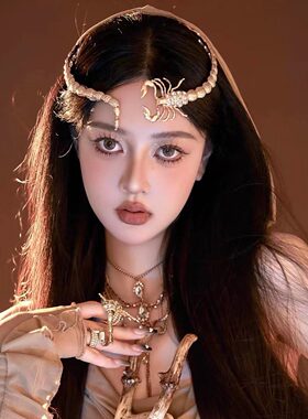欧美额饰合金蛇蝎美人头饰