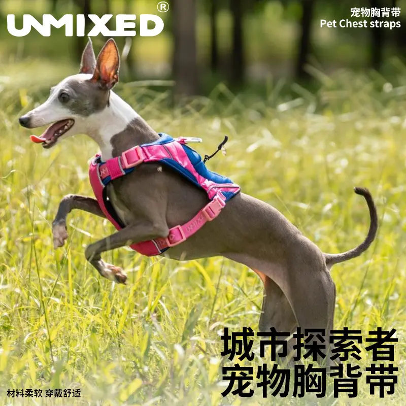 UNMIXED城市探索者胸背衣狗背带狗狗遛狗胸背带背心式小型犬