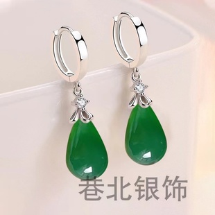 2024新款爆款高级感耳环气质玛瑙水滴上档次耳饰S925纯银精美耳坠