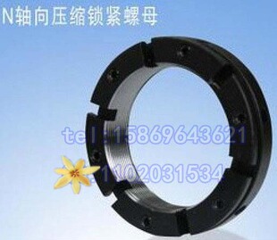 N型M17x1轴向端面防松带自锁精密锁紧螺母帽缩紧数控机床滚珠丝杠