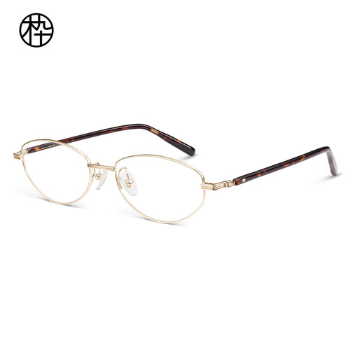 木九十专柜正品MJ11FN1028时尚金属小椭圆框潮流眼镜框男女架精致