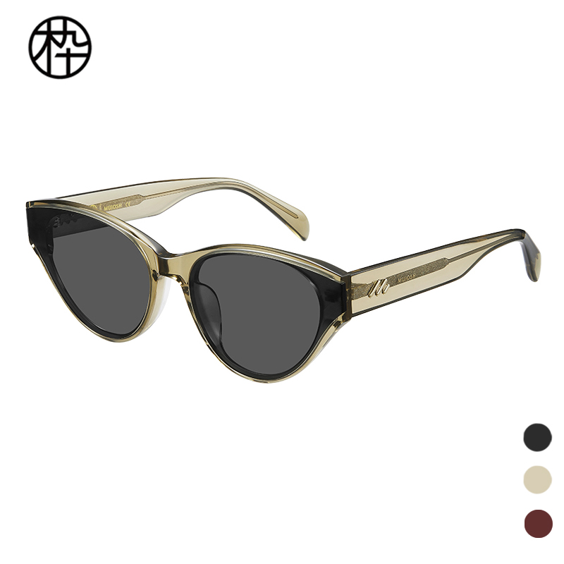 木九十太阳镜MJ12SM1599猫眼复古时尚造型偏光墨镜防晒遮阳女士