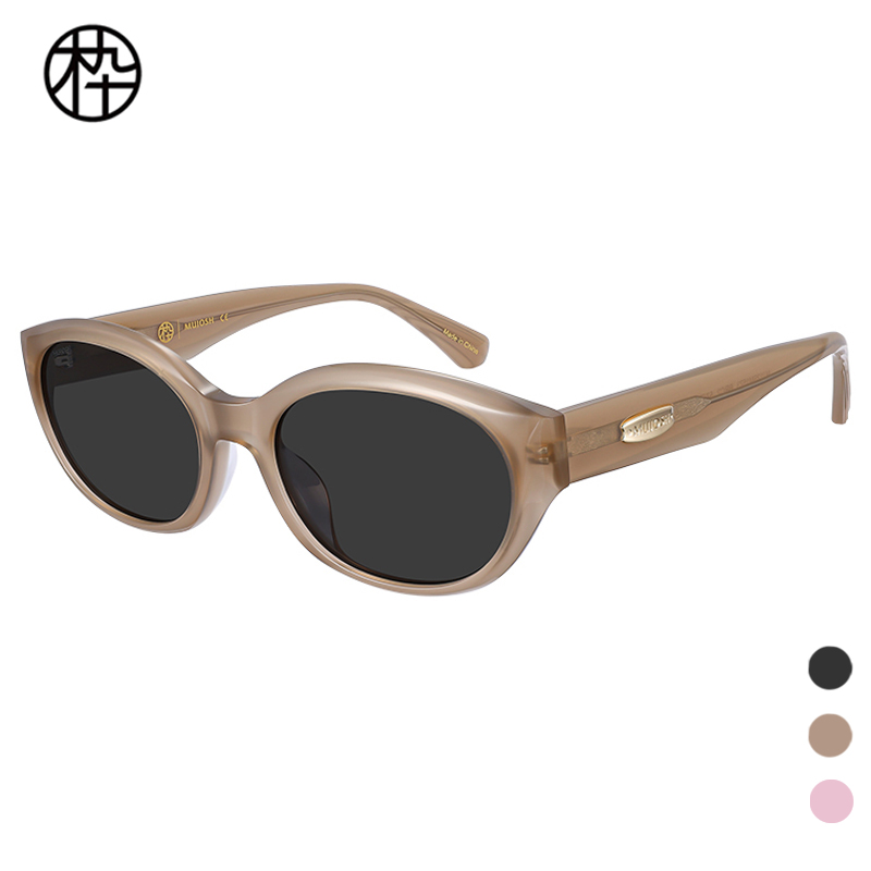 木九十专柜正品MJ12SM1573猫眼时尚墨镜椭圆框修饰脸型偏光太阳镜