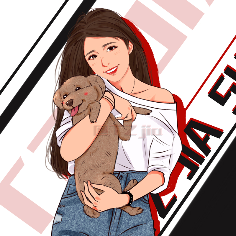 漫画头像韩式风格卡通人像设计