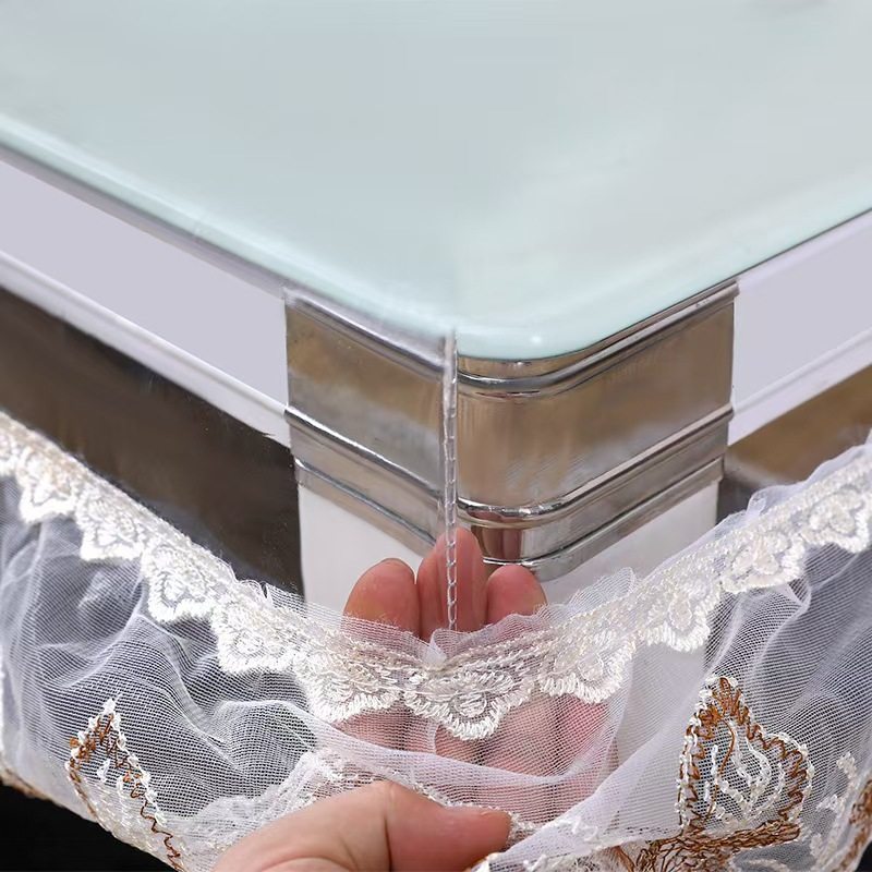 PVC透明桌罩新款烤火桌罩套加厚防水防油电暖炉桌布茶几电炉罩套