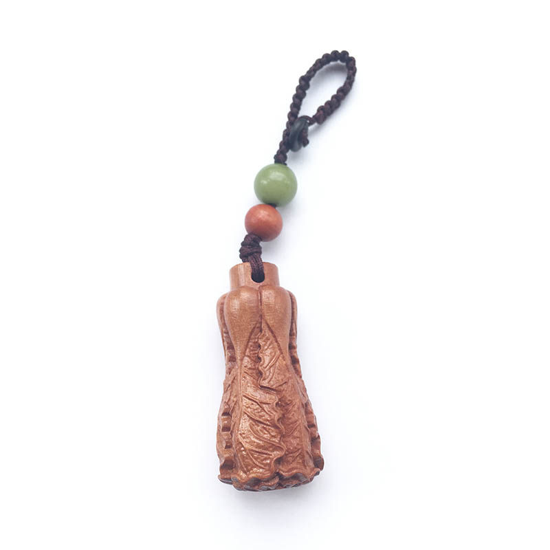 Peach woodcarving Chinese cabbage One hundred Choi Key buckle Pendants Exorcise evil spirits wooden  Lucky gift Pendant Pendant A birthday presentin the Festive supplies/Gift , Gift ideas , Keychain  category - from Buy2taobao.com to provide professional Taobao agent buy service