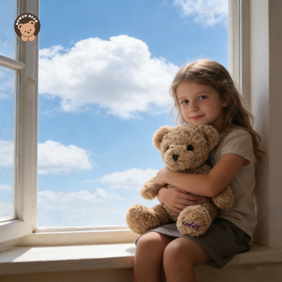 柏文熊小熊森尼毛绒玩具泰迪熊公仔小号抱抱熊玩偶儿童生日礼物