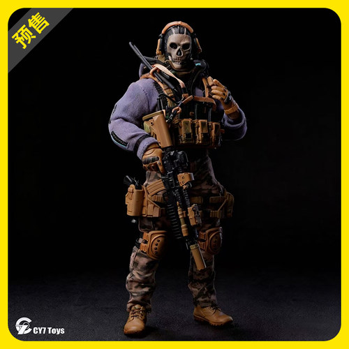 【定金】CY7 TOYS 幽灵 1/12可动人偶兵人手办摆件玩具