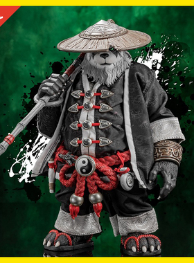 【现货】棒模玩 MEMORY TOYS 熊猫人云游者 吴青烈 可动人偶手办