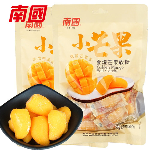 南国食品200g金煌软糖巴厘芒果