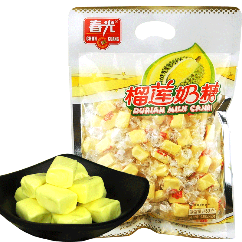春光榴莲奶糖软糖海南特产