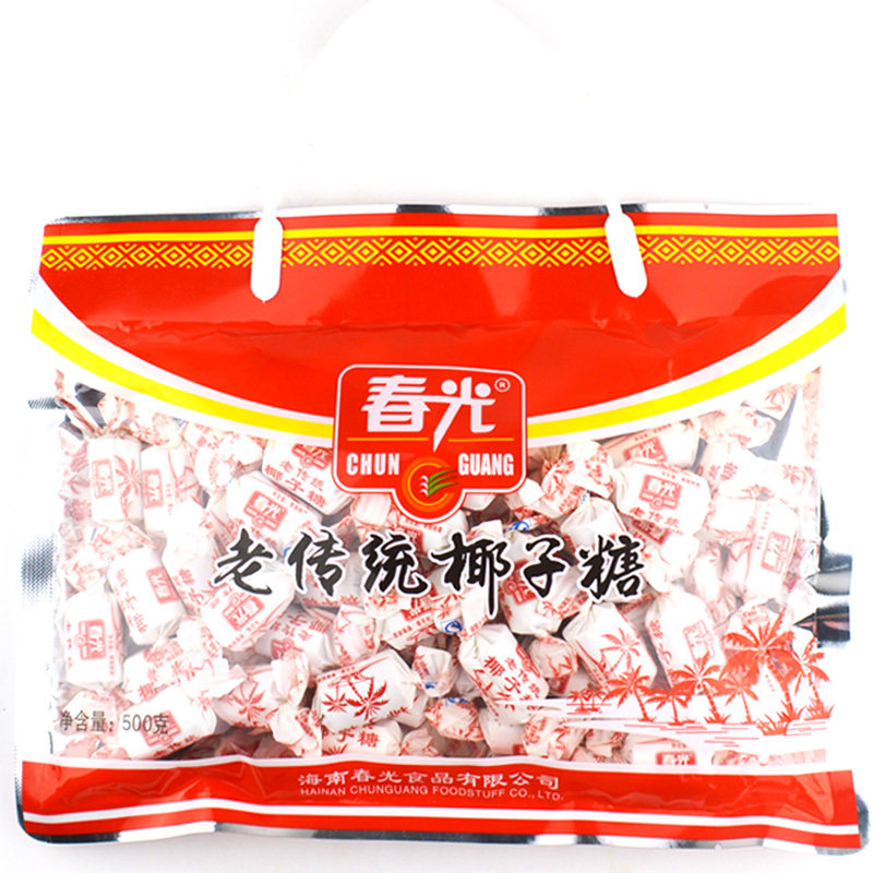 春光食品老传统椰子糖500g袋装
