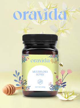 兰维乐Oravida新西兰原装进口百花蜂蜜500g