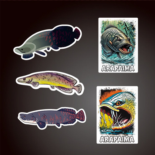 定制车贴 适用于Arapaima gigas巨骨舌鱼钓鱼定制8145