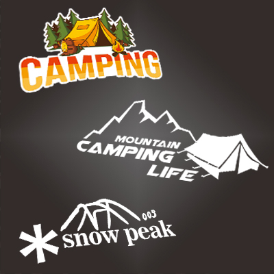 定制贴纸适用露营户外帐蓬CAMPING贴纸定制反光车身贴 5486