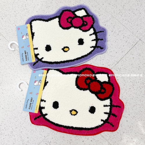 miniso名创优品HelloKitty植绒地垫可爱凯蒂猫大头吸水防滑脚地毯