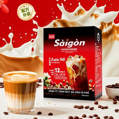 越南西贡炭烧拿铁咖啡速溶