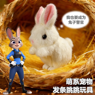 可爱仿真小鸡小兔子会跑的发条玩具儿童男女宝宝小孩上链迷你玩具