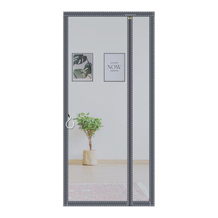 侧开防蚊门帘金刚网纱窗自装磁吸家用魔术贴纱门自粘门网沙窗户