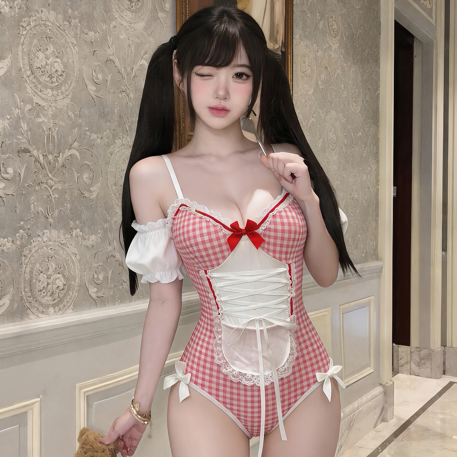 甜心小仆*少御甜美气质连体衣女
