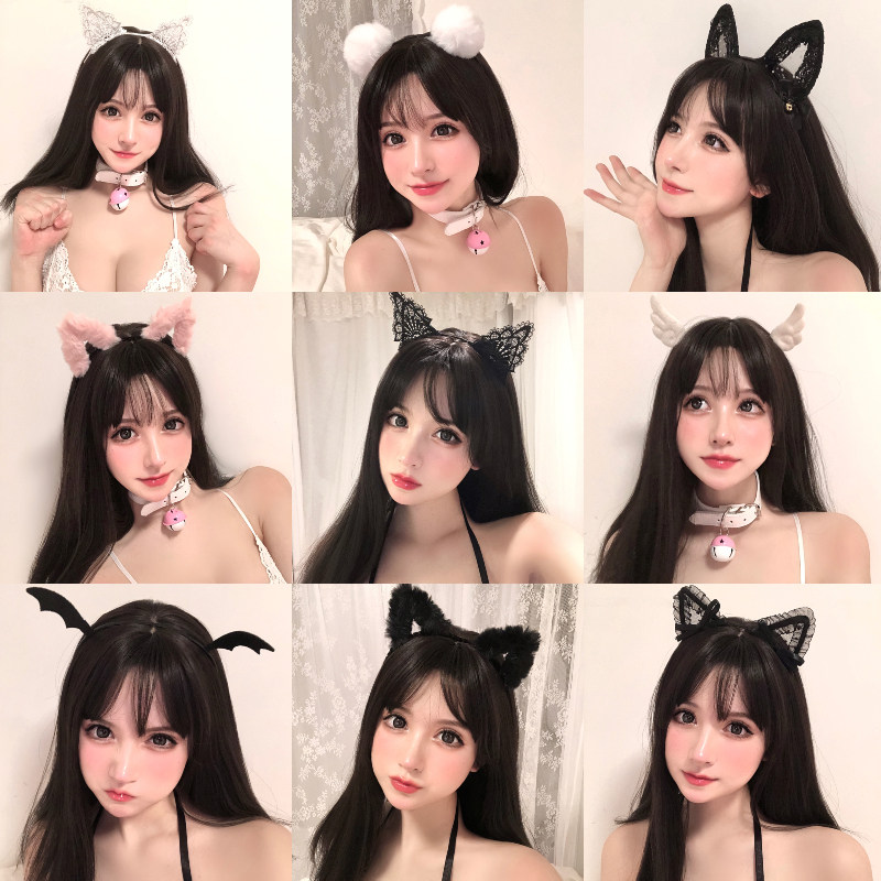 猫耳朵发箍纯欲头箍蕾丝发夹头饰兔耳朵cos网红拍照发卡可爱发饰,饰品/流行首饰/时尚饰品新,发饰,淘宝优惠券,粉丝福利购,淘宝优惠卷