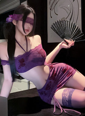 坠入浪漫*绝美纯欲紫色显白套装