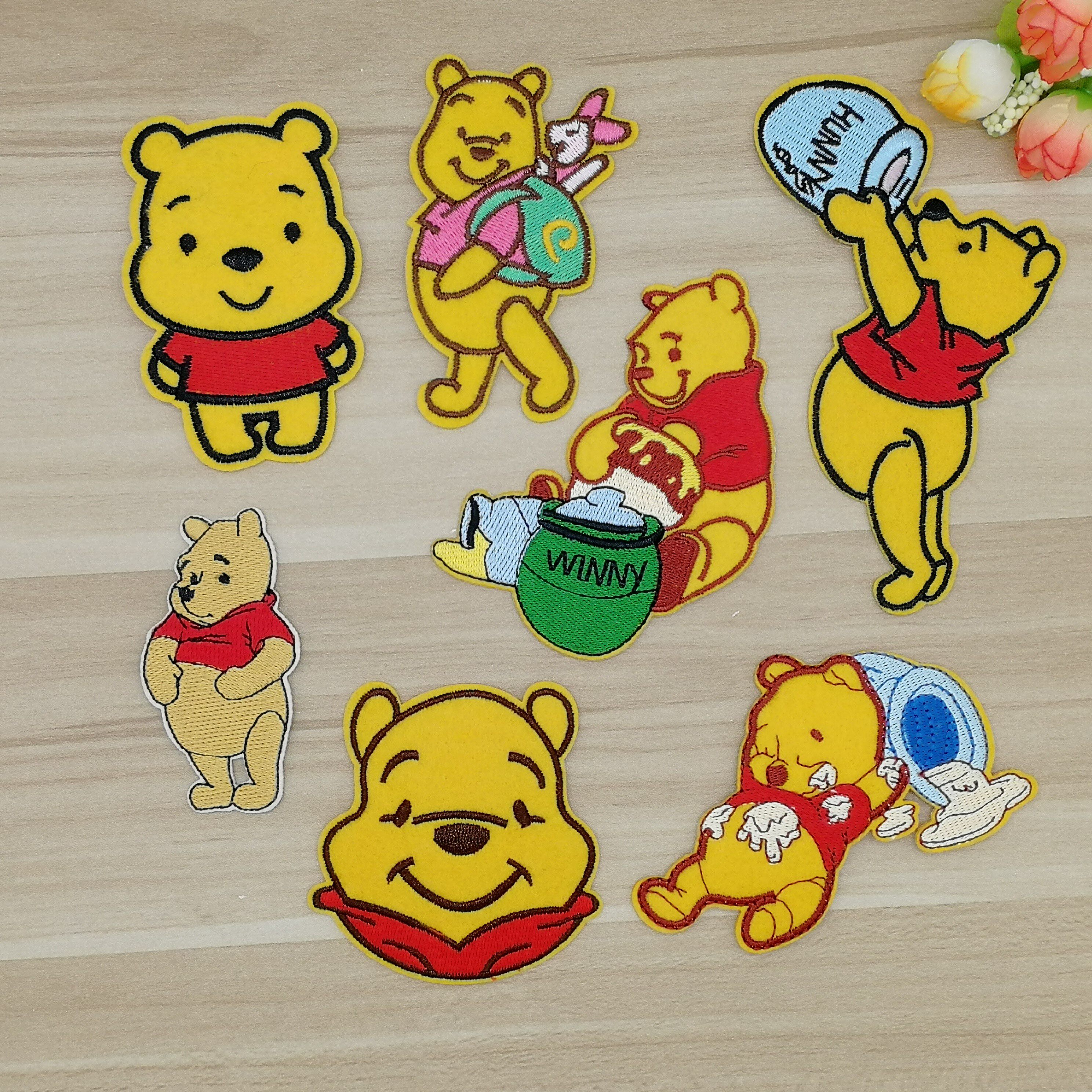 小熊卡通布贴儿童宝宝补丁贴背胶熨烫贴布diy衣服辅料装饰贴花