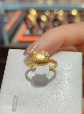 凯蒂猫50周年限定款戒指经典蝴蝶结可爱甜美精致礼物Hello Kitty