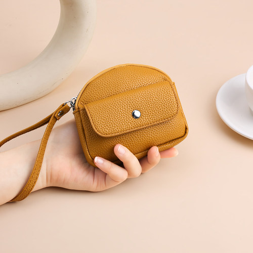 新款迷你零钱包女士真皮大容量卡包拉链收纳包多功能小钱包手拿包