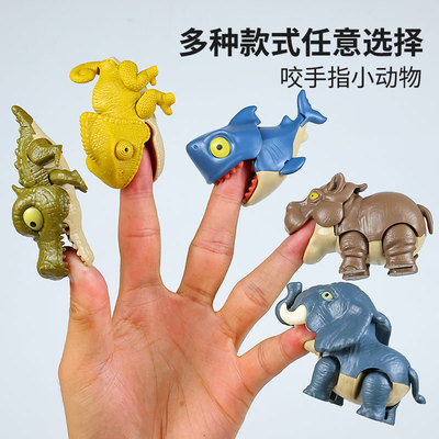 网红旺财犀牛河马变色龙仿真模型