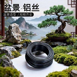 金枝玉叶绿植造型铝丝盆景专用吕丝压枝固定线植物铝线绑花铝丝